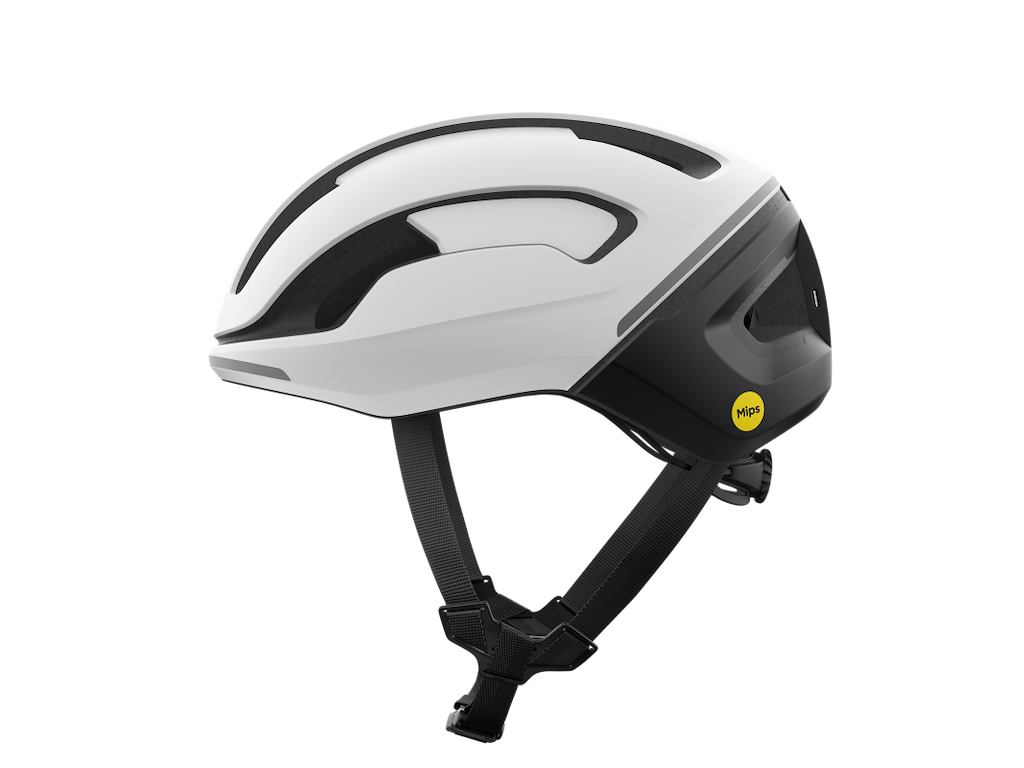 POC Omne Beacon MIPS Cykelhjelm - Hydrogen White/Uranium Black - Str. 54-59 cm