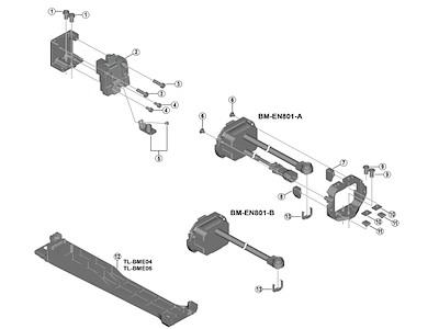 Shimano Steps øvre monteringsbeslag til model BM-EN801