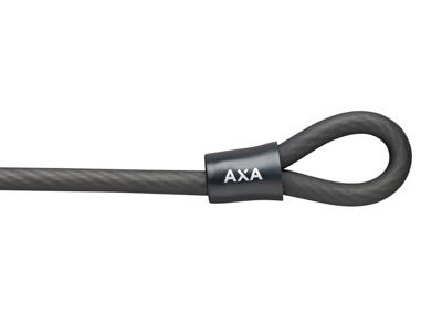 AXA Double Loop 120/10 - Dobbelt loop-kabel - 120 cm - Sort