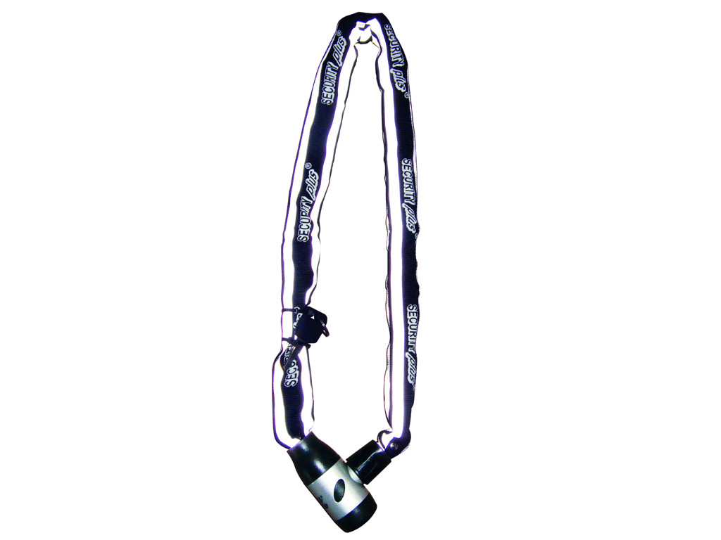 Security Plus RKS 140 - Kædelås - 6 mm - 140 cm lang - Med nøgle - Sort
