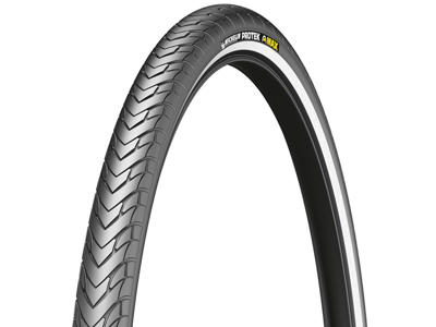 Michelin Protek Max - City tråddæk - 700x28-40c - Sort m. refleks