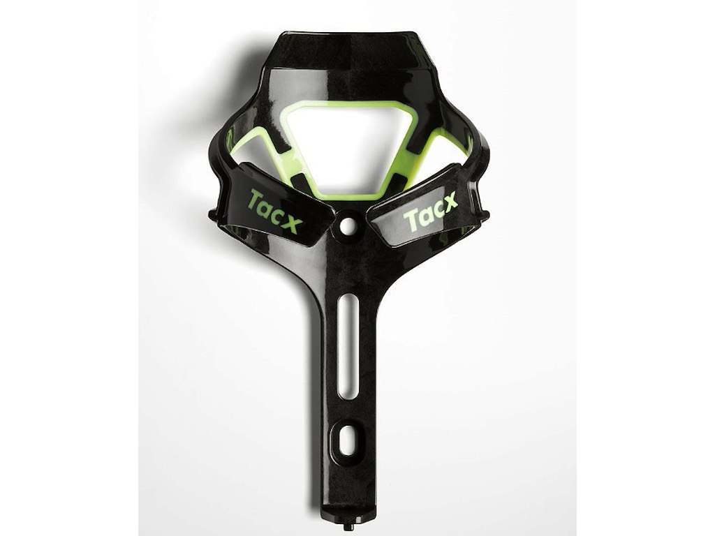 Tacx Ciro carbon flaskeholder sort/grøn Tacx Ciro carbon flaskeholder sort/grøn