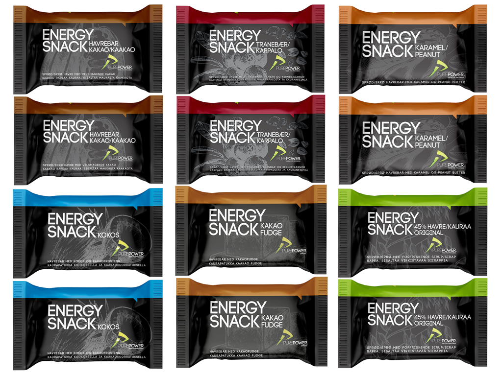 PurePower Startpakke - Sampakke med 2 x 6 smagsvarianter