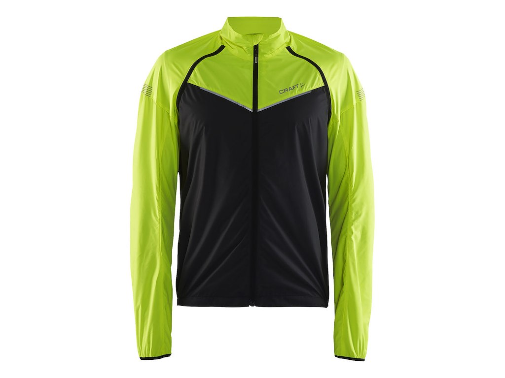 Craft Velo Convert - Cykeljakke - Herre - Sort/Neon gul - Str. S