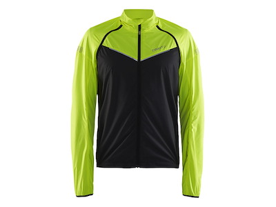 Craft Velo Convert - Cykeljakke - Herre - Sort/Neon gul - Str. S
