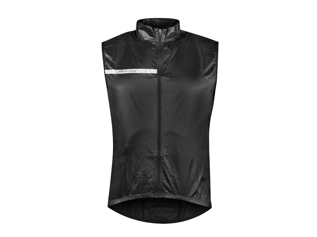 FORCE Windpro Vindtæt Vest Sort (Størrelse: Large)