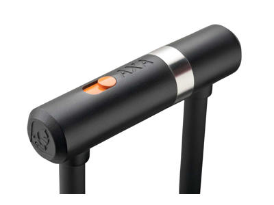 AXA Newton Pro Mini - Bøjlelås med 2 nøgler og LoopWire - Sort