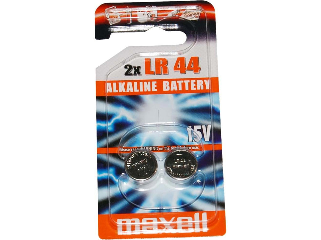 Maxell - Batteri - LR44 Alkaline 1,5v - 2 stk