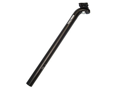 Ergotec Patent sadelpind CNC ø27,2mm/350mm lang - Safety level 2 - Sort