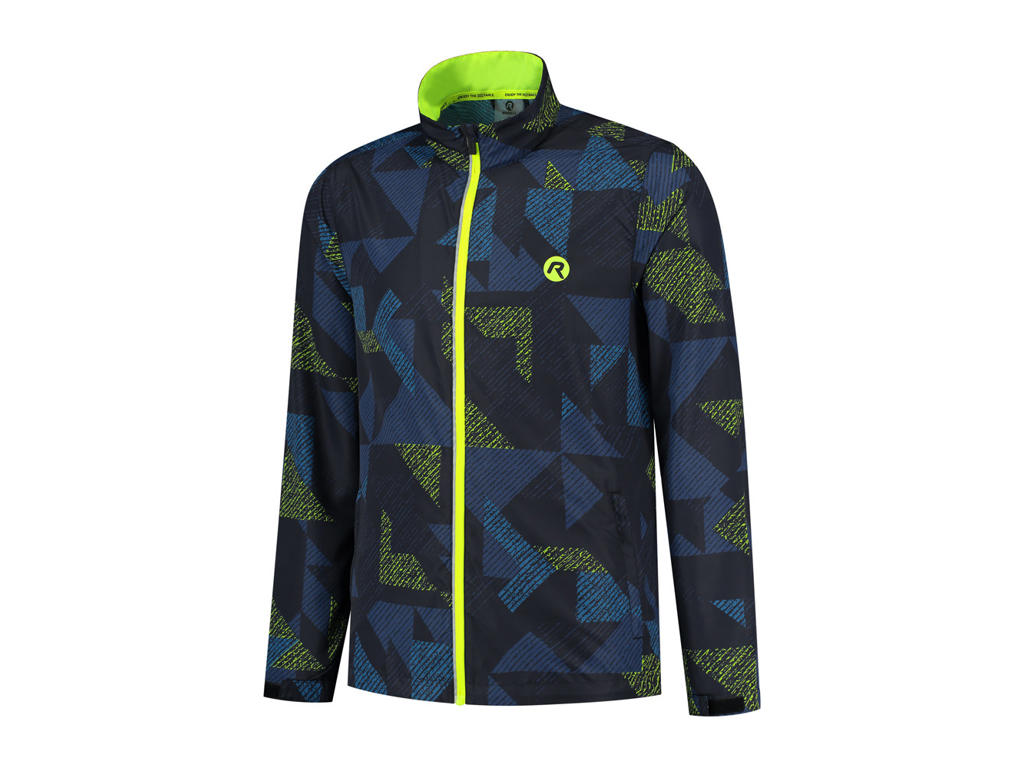 Rogelli Electro - Sports jakke - Airbloc - Blå sort flour - Str. M