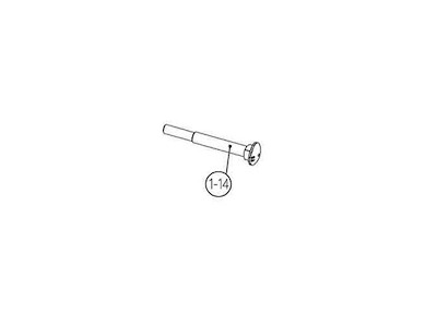 BuzzRack Carriage Bolt M12x105mm