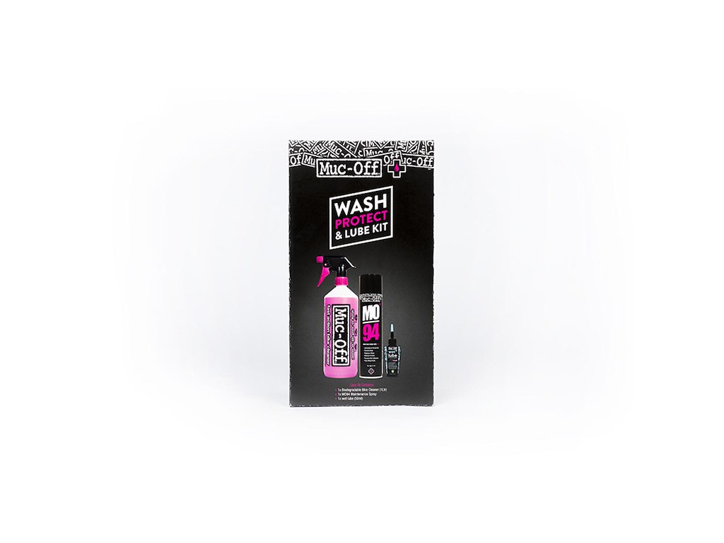 Muc-Off Vaske, beskyttelse og Wet kædeolie Kit