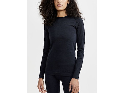 Craft Core Dry Active Dame Baselayer med lange ærmer Sort (Størrelse: X-Large)