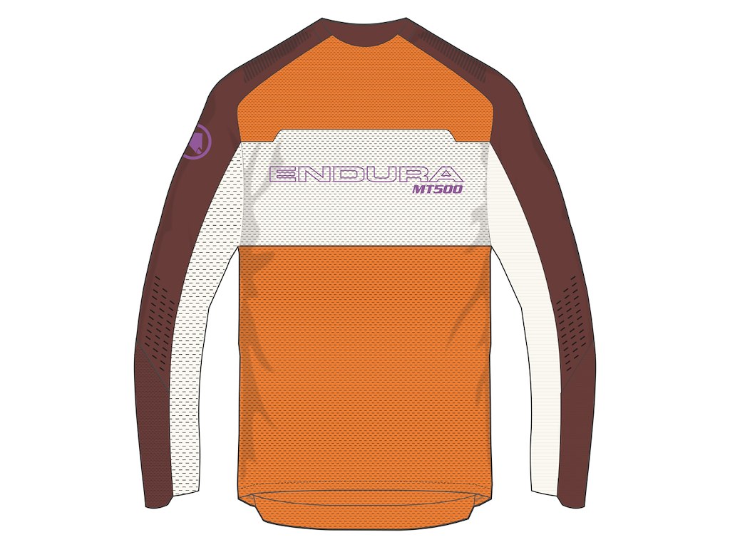 Endura MT500 Burner Lite Jersey - Cykeltrøje - Lange ærmer - End Orange