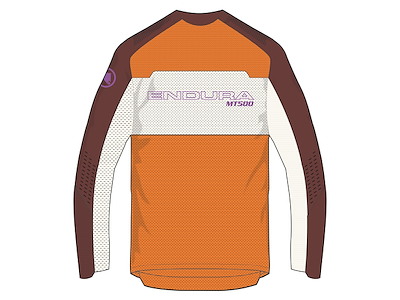 Endura MT500 Burner Lite Jersey - Cykeltrøje - Lange ærmer - End Orange