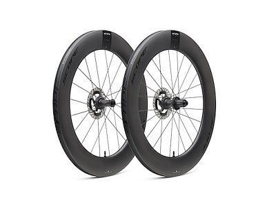 Scope R8.T Disc hjulsæt Carbon 700c 85mm fælg og Shimano body - Black decals - 2026