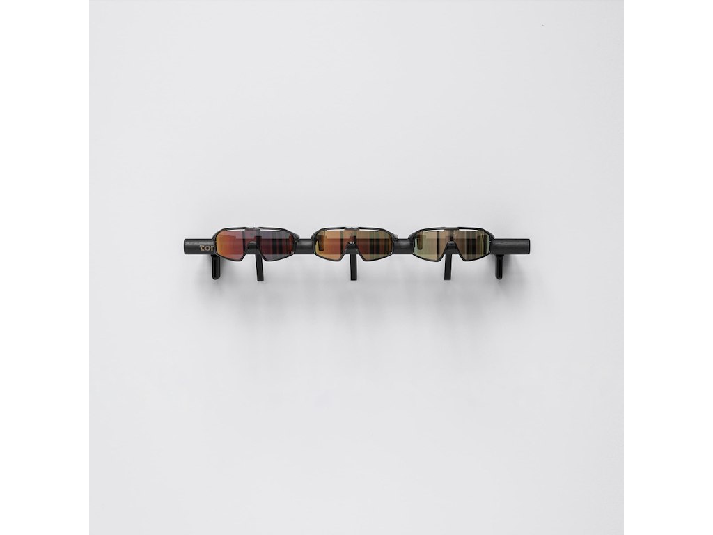 Tons Bar D - Knagerække Til 3 Par Cykelbriller - Mat Sort