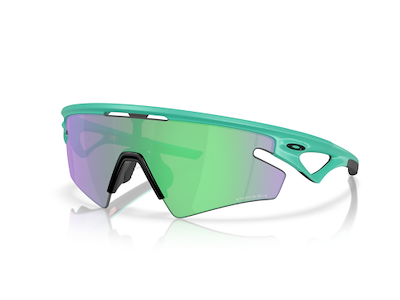 Oakley Sphaera Slash Neon Pop Collection - Cykelbriller - Matte Celeste/Prizm Road Jade