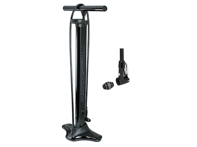 FORCE Air Tank Booster Fodpumpe - Med Manometer - 18 Bar/260 PSI - Sort