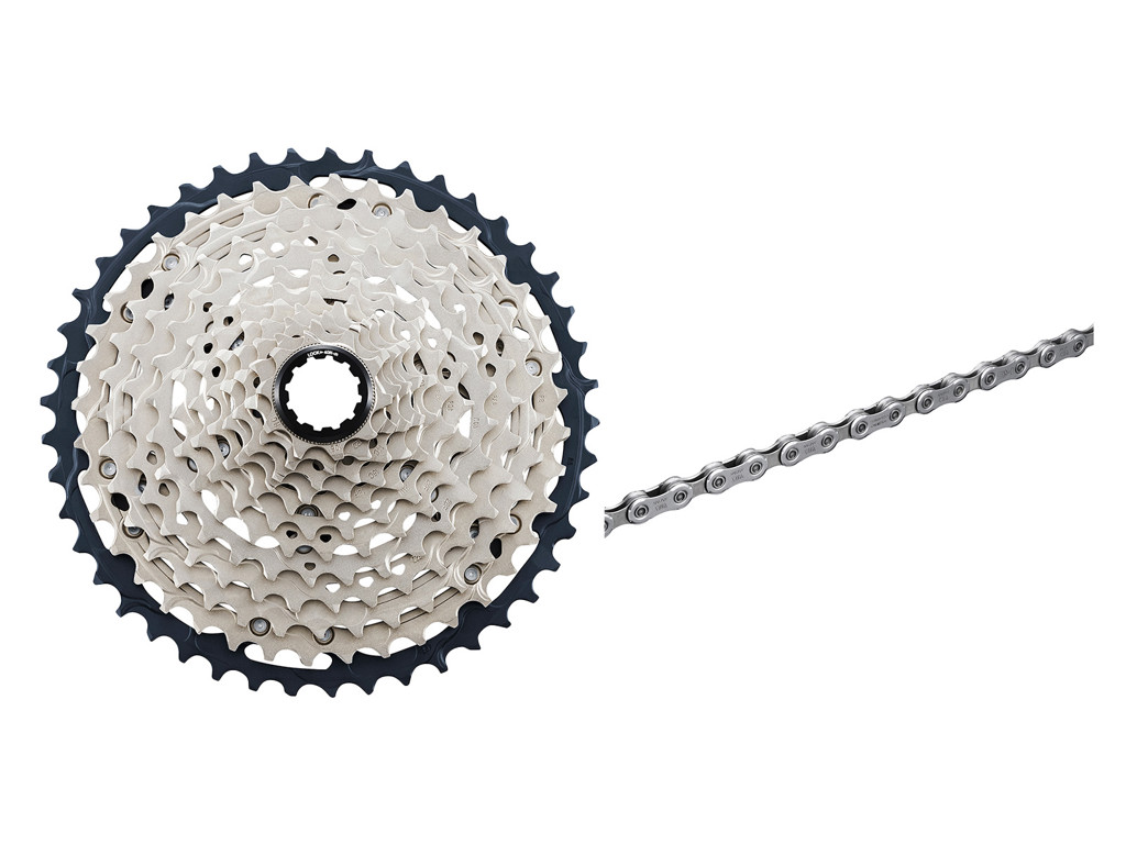 Shimano SLX kassette og kæde - 12 gear kassette 10-45/51 tands - Inkl. M7100 kæde