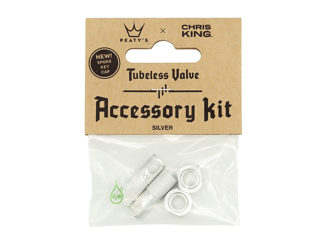 Peatys x ChrisKing Tubeless Ventil Kit Silver Peatys x ChrisKing Tubeless Ventil Kit Silver