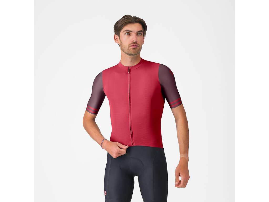 Castelli Prologo Lite 2 Jersey - Cykeltrøje - Korte Ærmer - Herre - Rich Red/Bordeaux - XXL