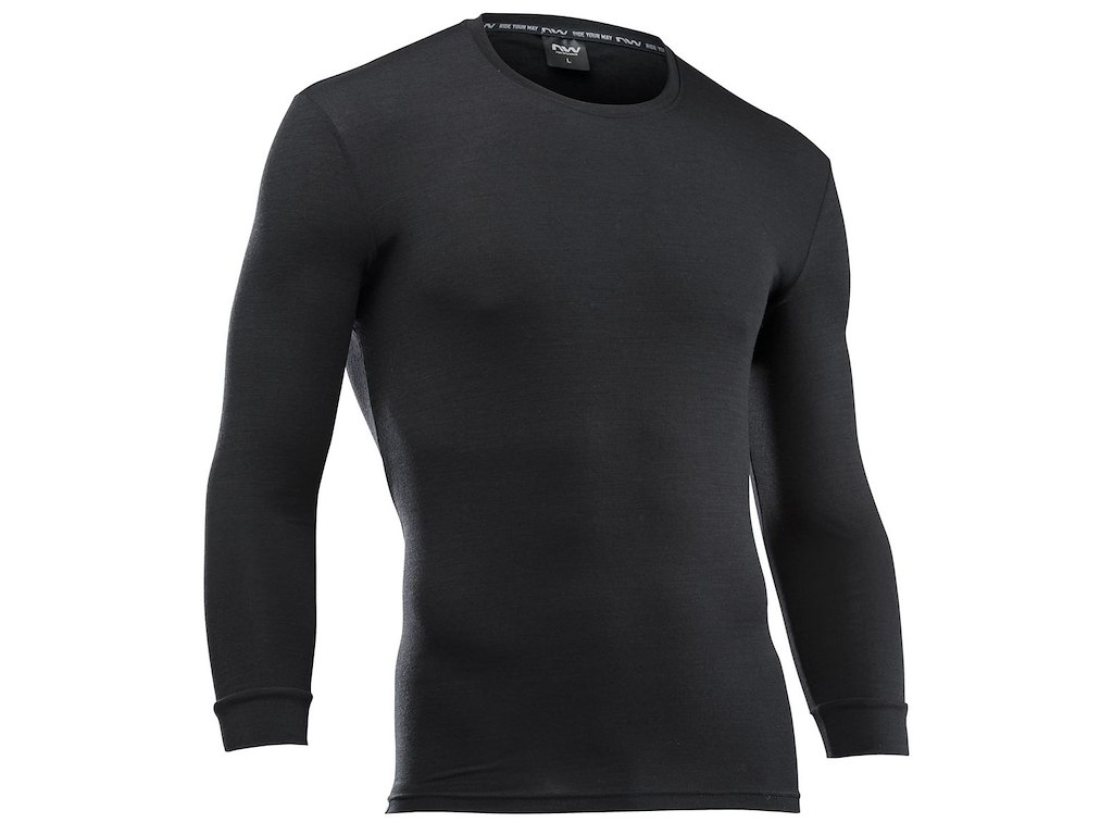 Northwave Surface Merino med lange ærmer - Herre - Sort