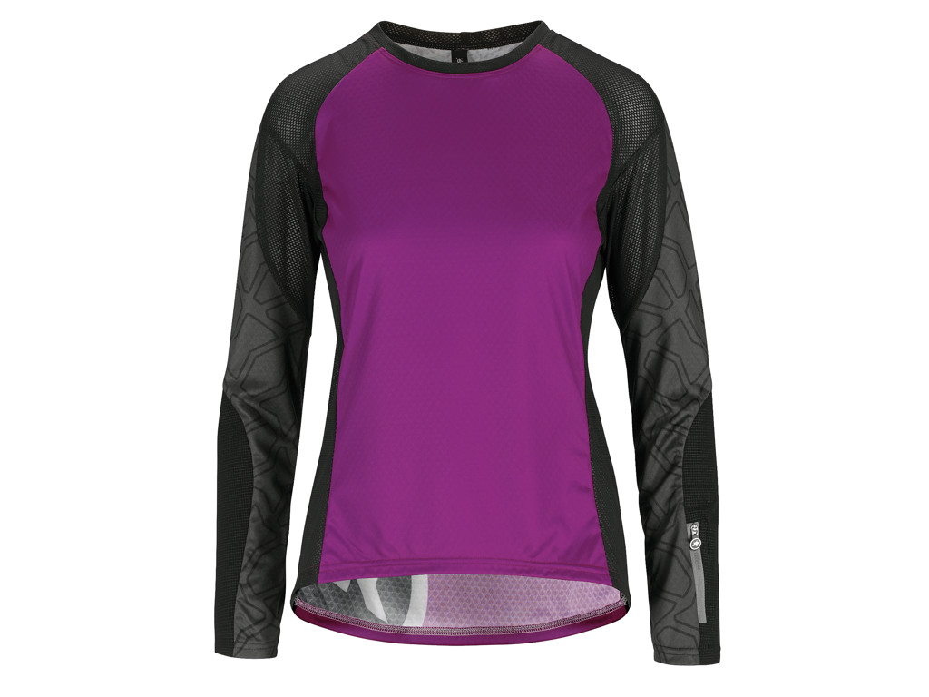 Assos Trail Womens Jersey - Dame MTB cykeltrøje med lange ærmer - Lilla - Str. M