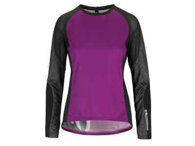 Assos Trail Womens Jersey - Dame MTB cykeltrøje med lange ærmer - Lilla - Str. M