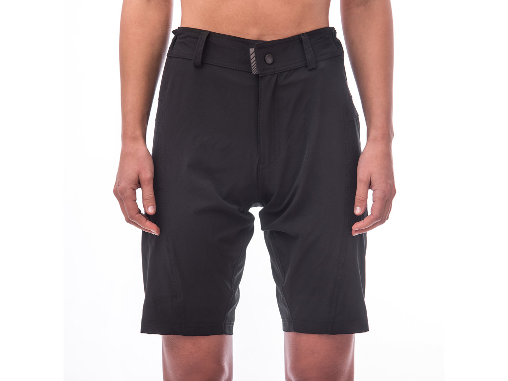 Sensor Helium - Baggy cykelshorts med TMF pude - MTB - Dame - Sort