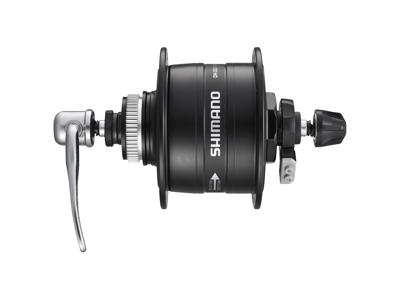 Shimano Dynamo fornav - Sort - DH-3D72AS 6V/3,0W - Med Quick Release