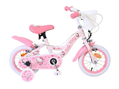 Volare Hello Kitty Børnecykel - 12" med støttehjul - Lyserød