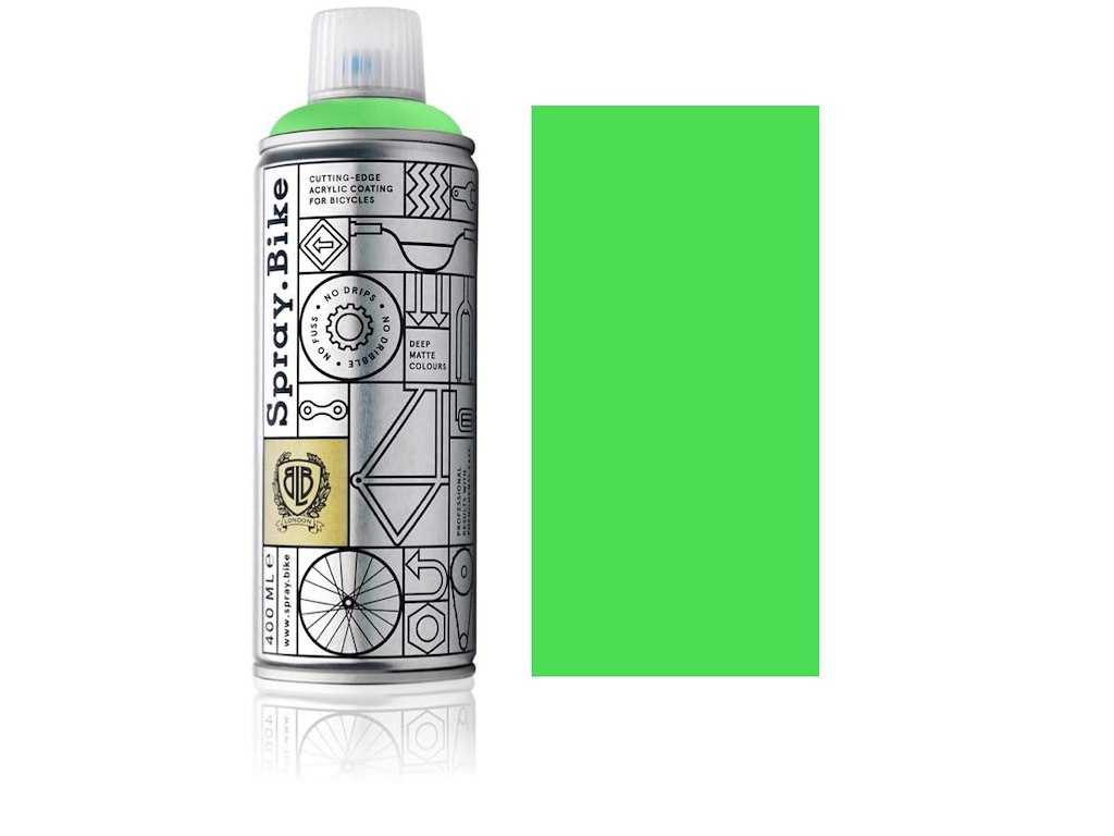 Spray.Bike spraymaling 400 ml fluorescerende grøn
