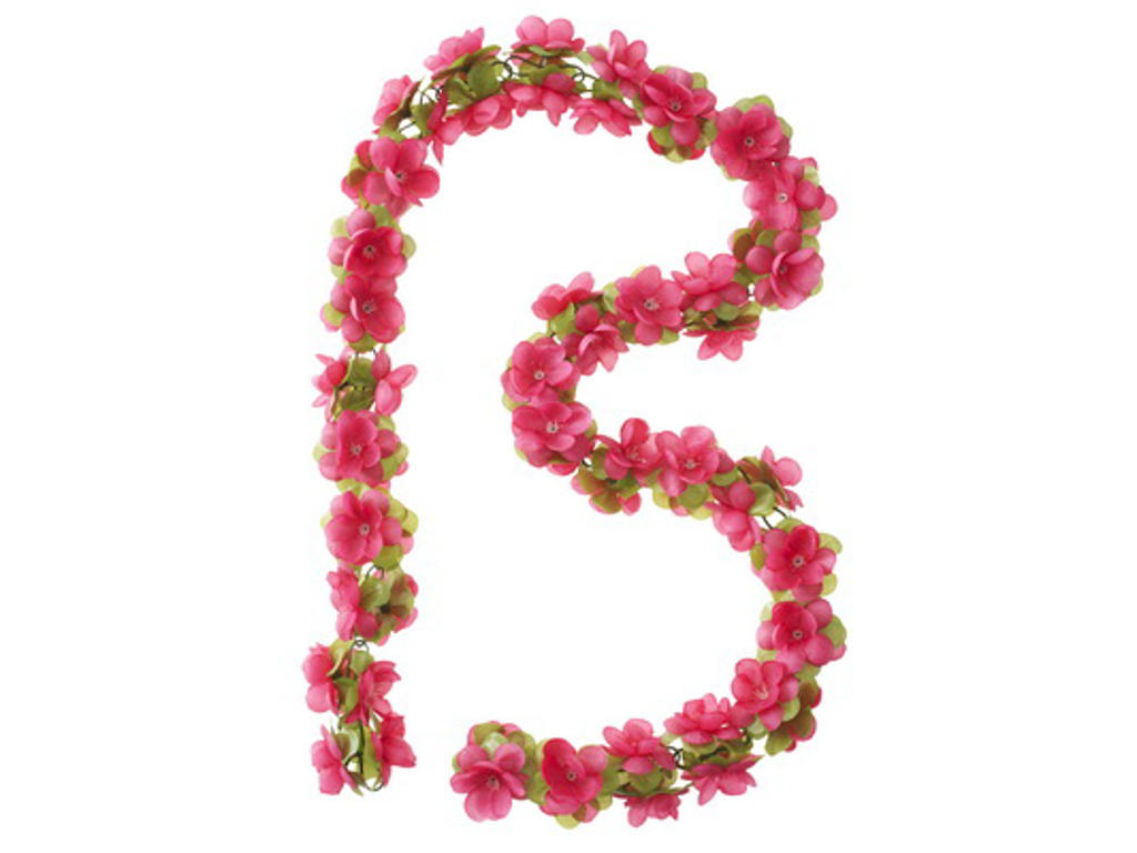 Blomsterkrans til cykelkurv - Plast