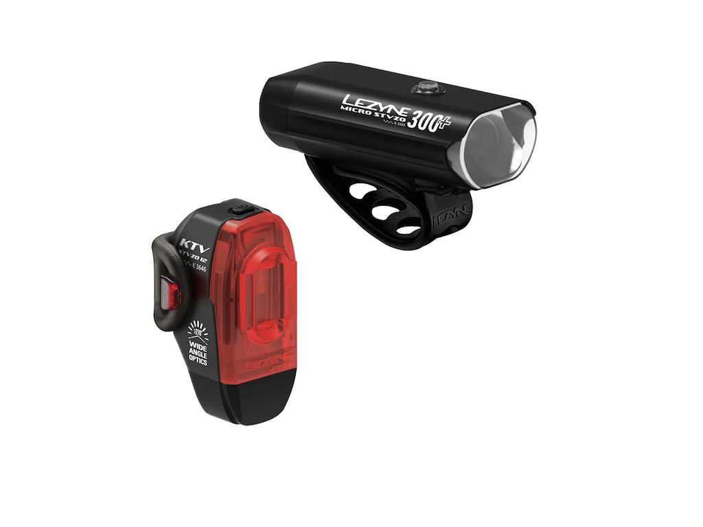 Lezyne LED Micro STVZO 300+ / KTV+ STVZO -Lygtesæt
