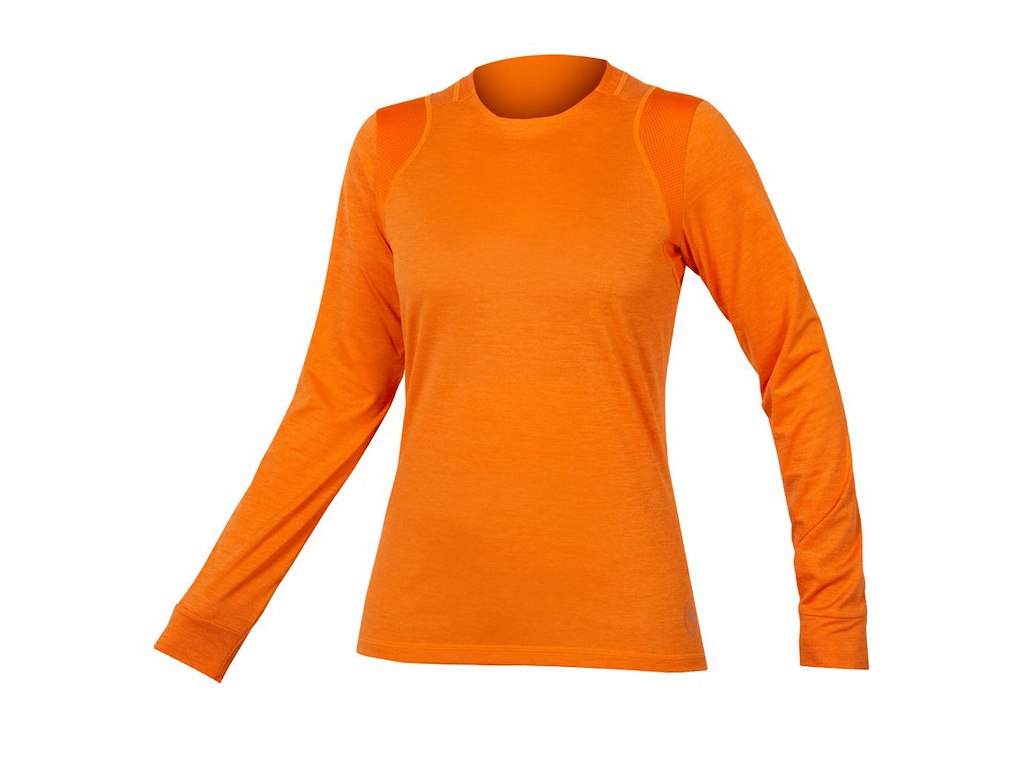 Endura SingleTrack Langærmet Cykeltrøje Tangerine