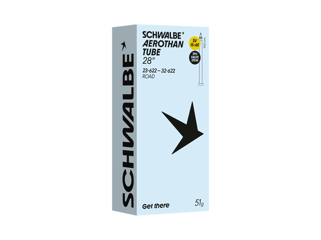 Schwalbe Aerothan slange 28" (23/32-622/630) med 100mm lang SV ventil - SV15-AEB