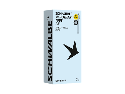 Schwalbe Aerothan slange 28" (23/32-622/630) med 100mm lang SV ventil - SV15-AEB