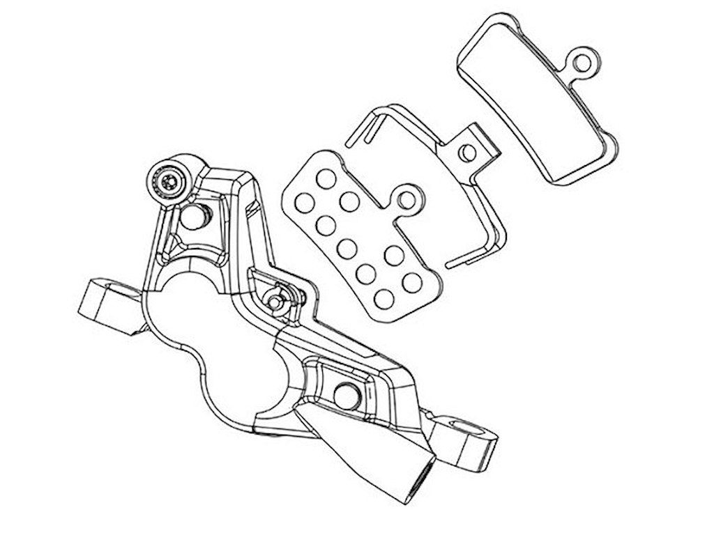 SRAM Rival AXS E1 Bremsekaliber til flat mount