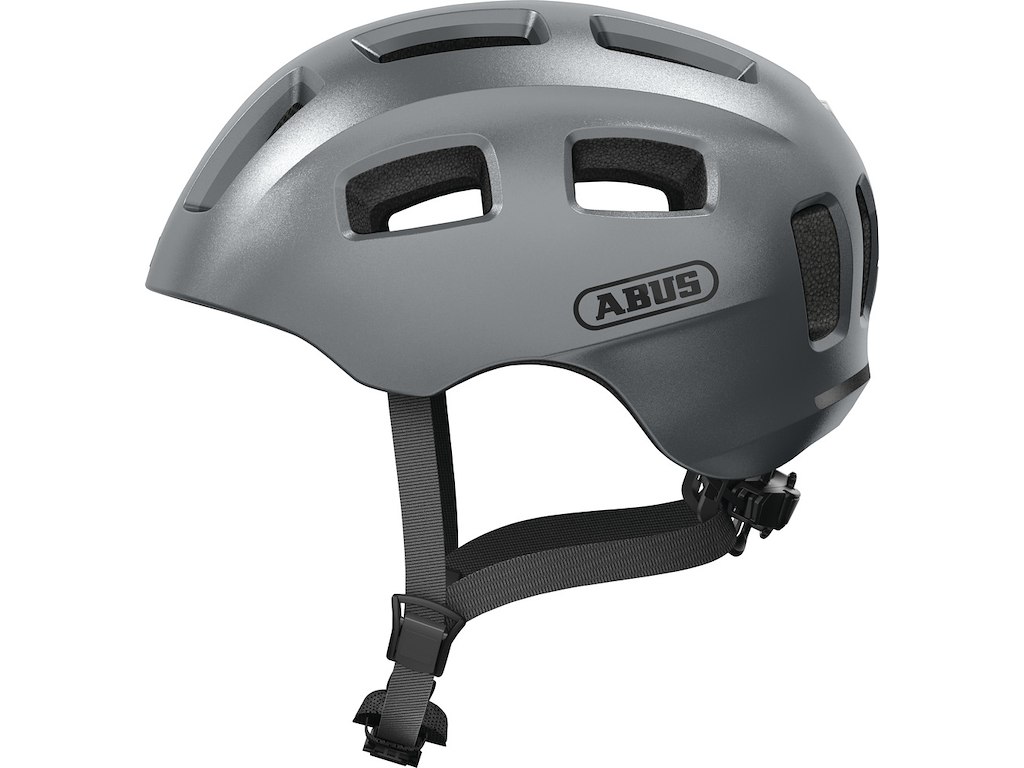 ABUS Youn-I 2.0 - Cykelhjelm - Graphite Silver - Str. S / 48-54 cm