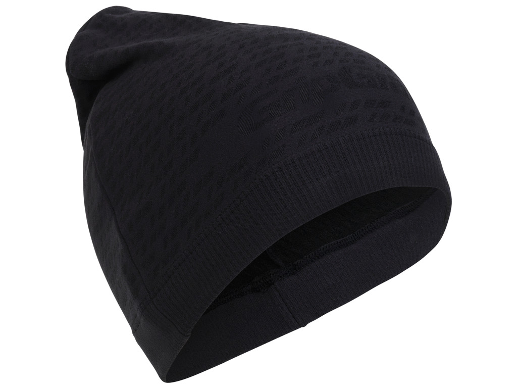 GripGrab Freedom Seamless Warp Knitted Beanie - Hue - Sort - One Size