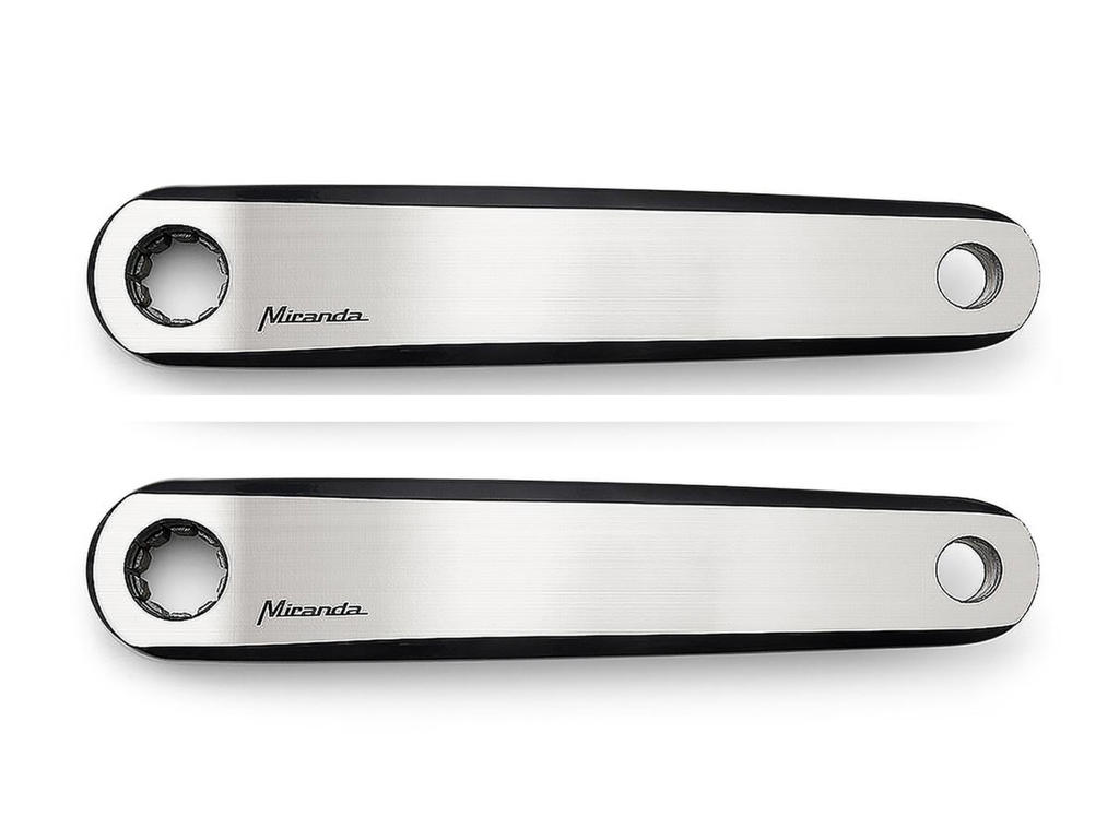 Miranda Delta Double Diamond - E-Bike ISIS Pedalarms sæt - 170mm - BDU2XX - Sølv