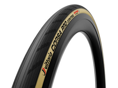 Vittoria Corsa Pro Control - Road foldedæk tubeless - 700x26-34c - Sort/Brun