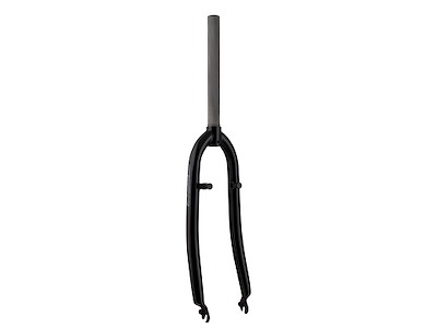 FORCE forgaffel trekking 28" stål 1 1/8" AHEAD 250mm lang V-bremse - blank sort