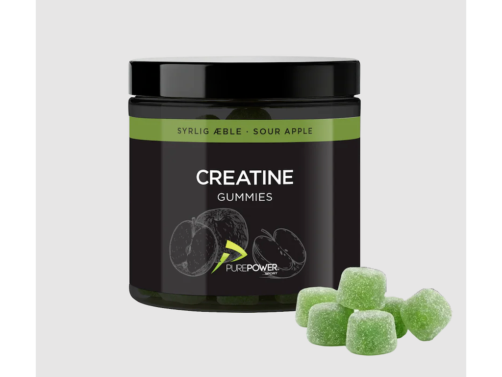 Purepower Kreatin Vingummi - Sur Æble - 60 stk
