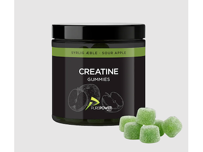 Purepower Kreatin Vingummi - Sur Æble - 60 stk