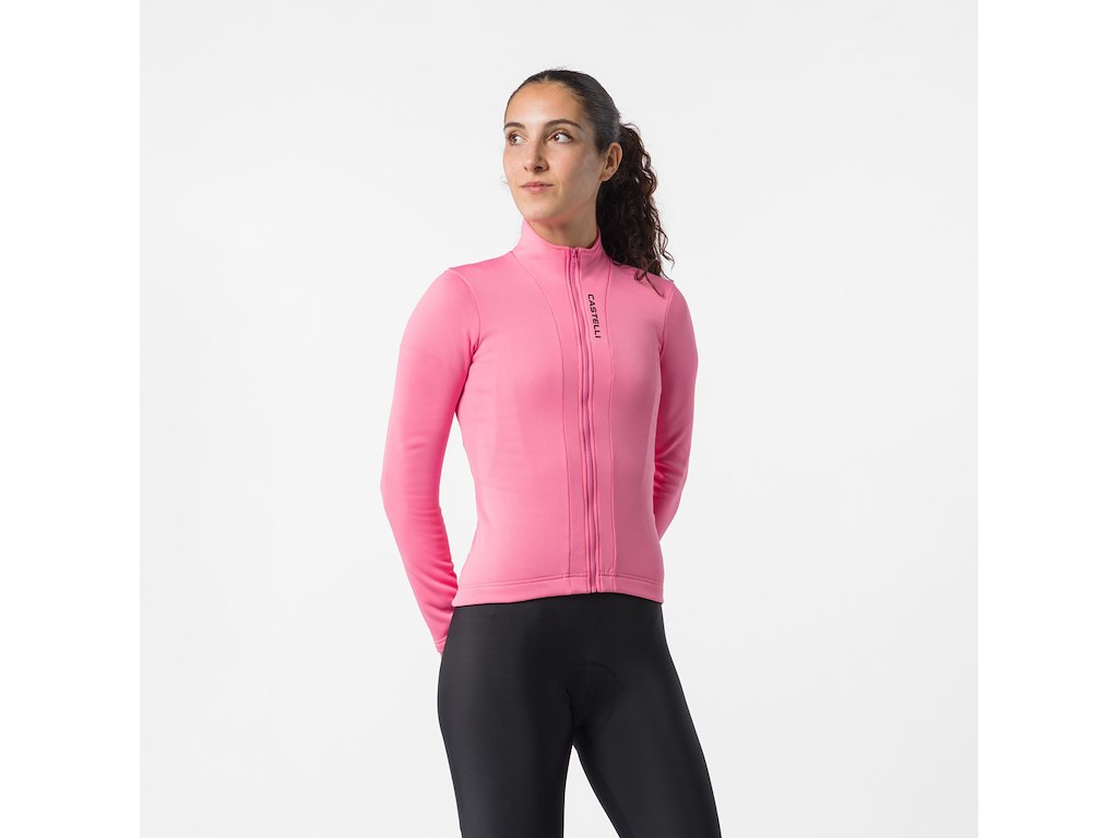 Castelli Sinergia 3 Jersey - Cykeltrøje - Lange ærmer - Dame - Rosa Giro - Str. S
