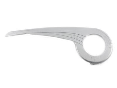 Hebie Kædeskærm til 36-38 tands kranksæt - Sølv