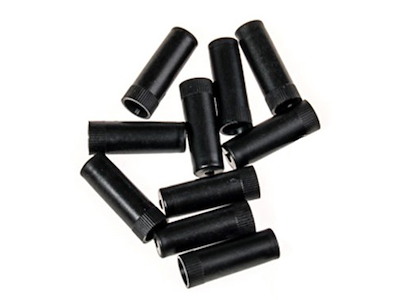 Connect endestop for yderkabel - ø4 mm. - 10 stk - Sort