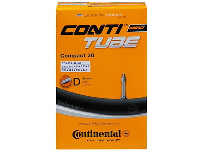 Continental 20 Slange 32/47-406/451 med 40mm dunlop ventil"
